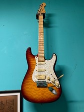 Jim Reed HSS Mahogany Bodied Quilt Top  Strat