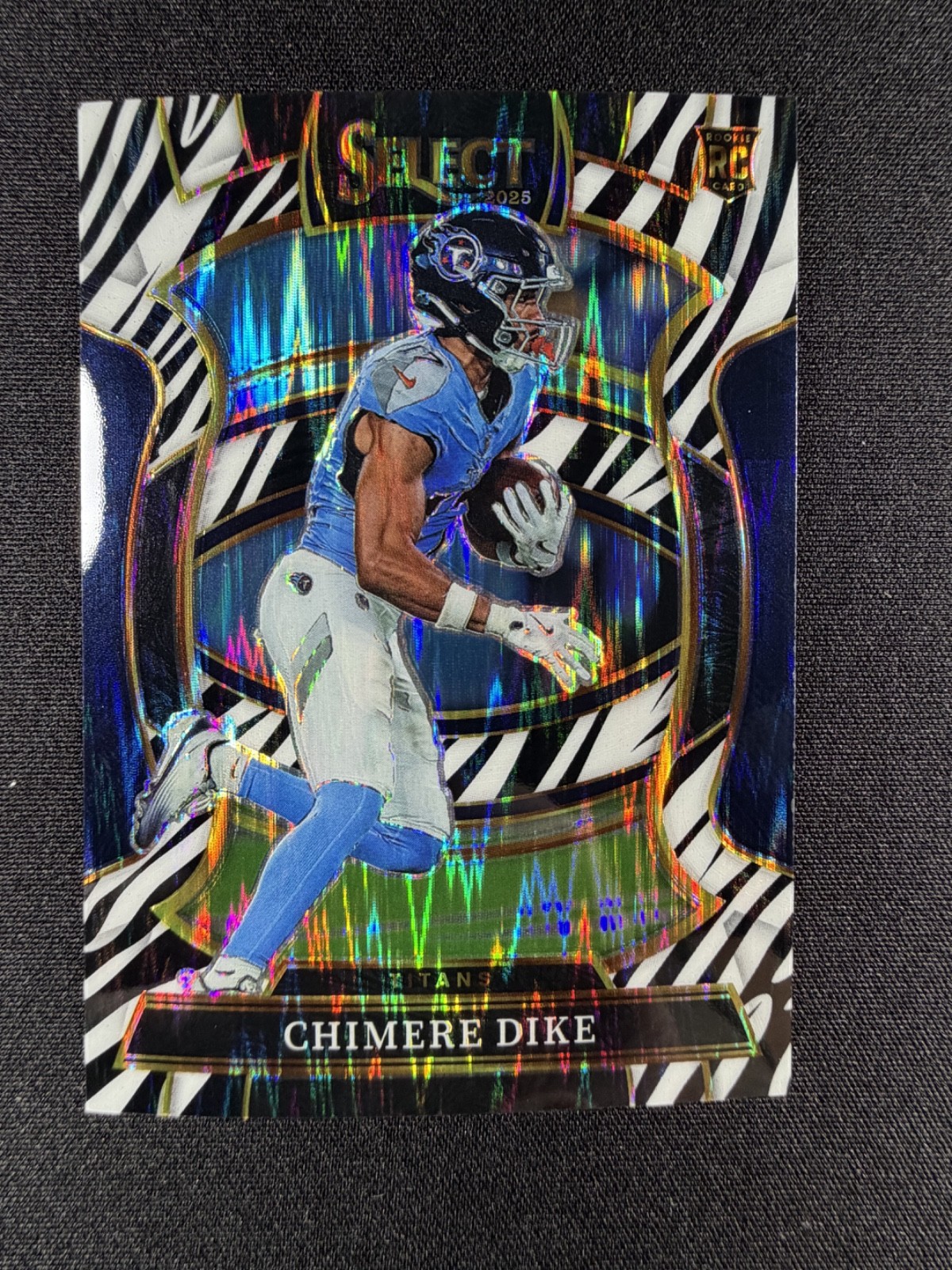 2025 Panini Select - Concourse Chimere Dike #27 Zebra Prizm (RC)