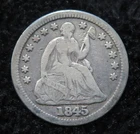 1845 Seated Liberty Half Dime * Nice Eye Appeal * 5843