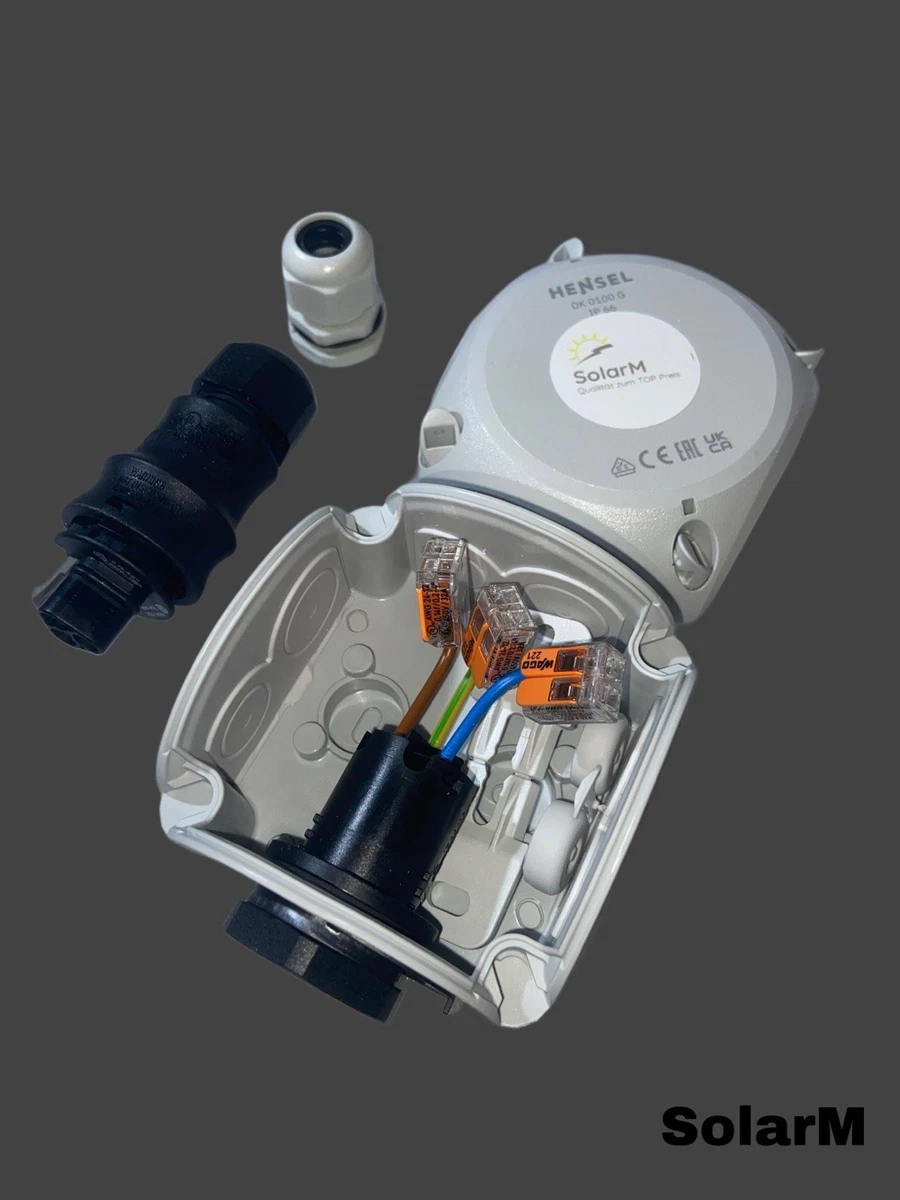 Einspeisesteckdose Balkonkraftwerk Hensel Wieland-Buchse RST20i3 230V PV