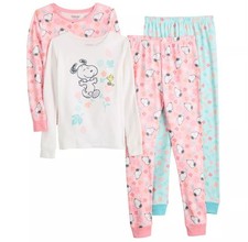 Girls Size 4 Peanuts 4 Pc Pj Set NWT