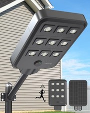 Solar Straßenlaterne 90 LEDs 6500K IP67 mit Bewegungssensor – Außenlampe