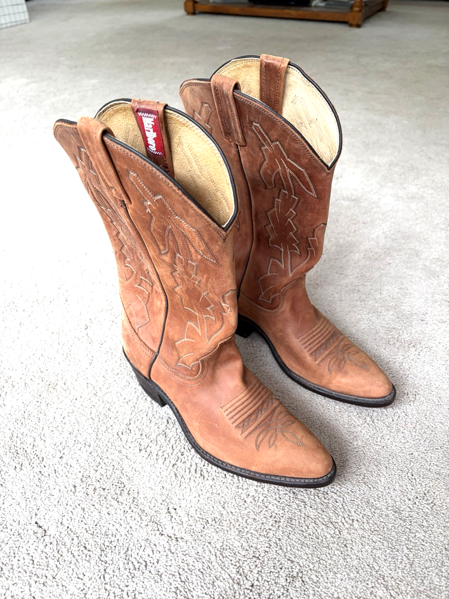 Dan Post P2551 Marlboro Brown Leather Cowboy Western BOOTS USA
