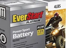 EverStart AGM Power Sport Battery, Group Size 4LBS 12 Volt, 50 CCA ATV's / more!