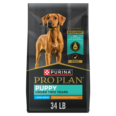 Purina Pro Plan Puppy Dry Dog Food for Large Dogs Under 2 Years, Real Chicken