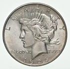 1926-D Peace Silver Dollar 90% - Almost Unc - Denver Mint