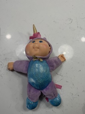 Cabbage Patch Kids Doll Unicorn Costume Purple Blue Fantasy Cloth Plastic