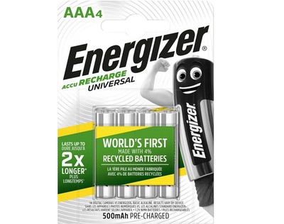 4 Stk Energizer HR03 AAA Ni-MH 500mAh Rechargable Akku Batterie
