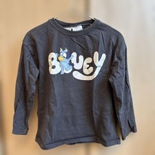 ZARA Bluey Long Sleeve Cut  Sew 6 Years Old 116cm Grey Bluey