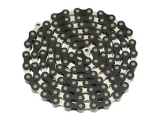 Single Speed Bmx Chain Black/Chrome Old School Bmx 1/2x1/8x112