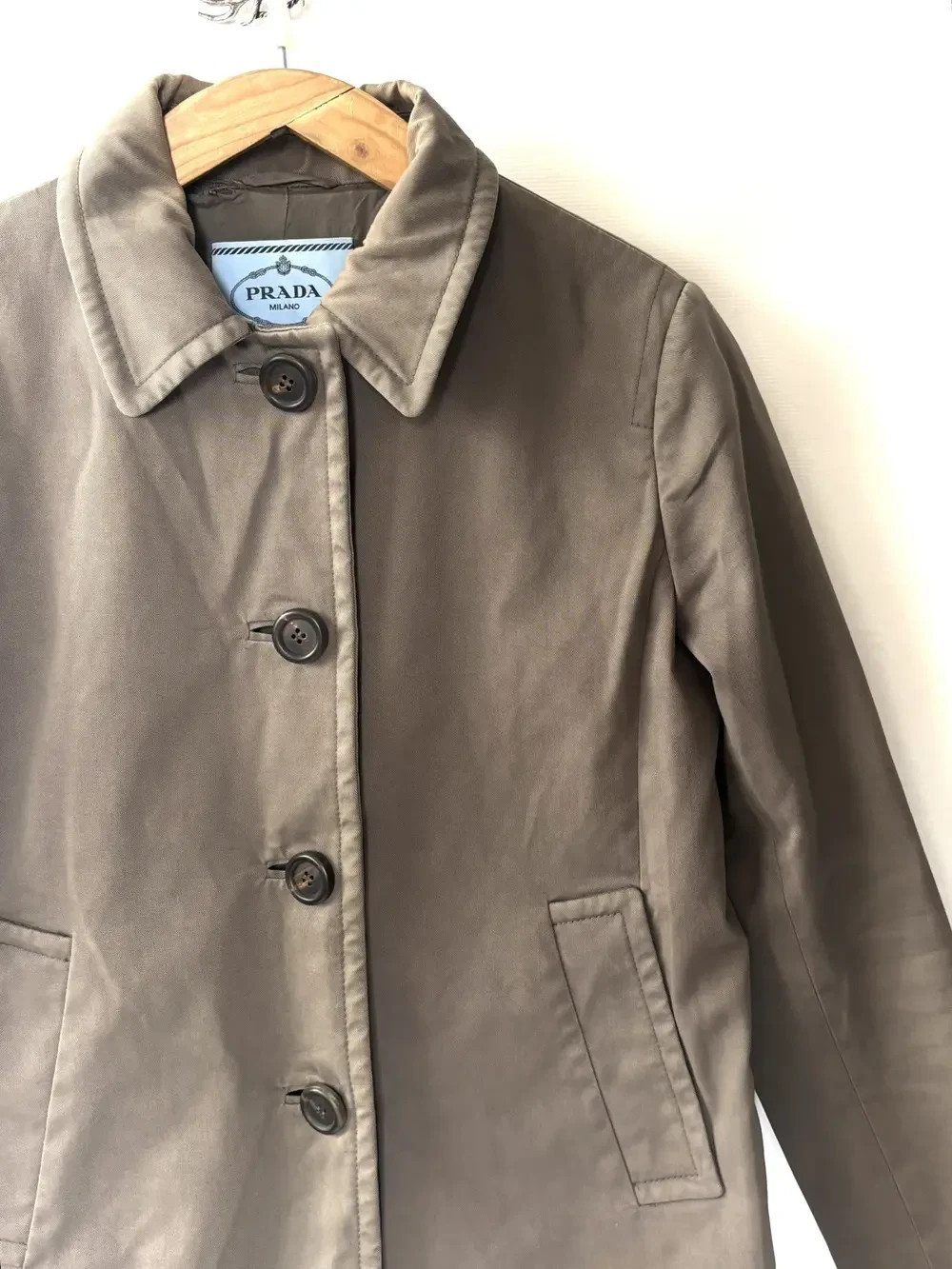 Prada Denim Trench Coat thumbnail 4