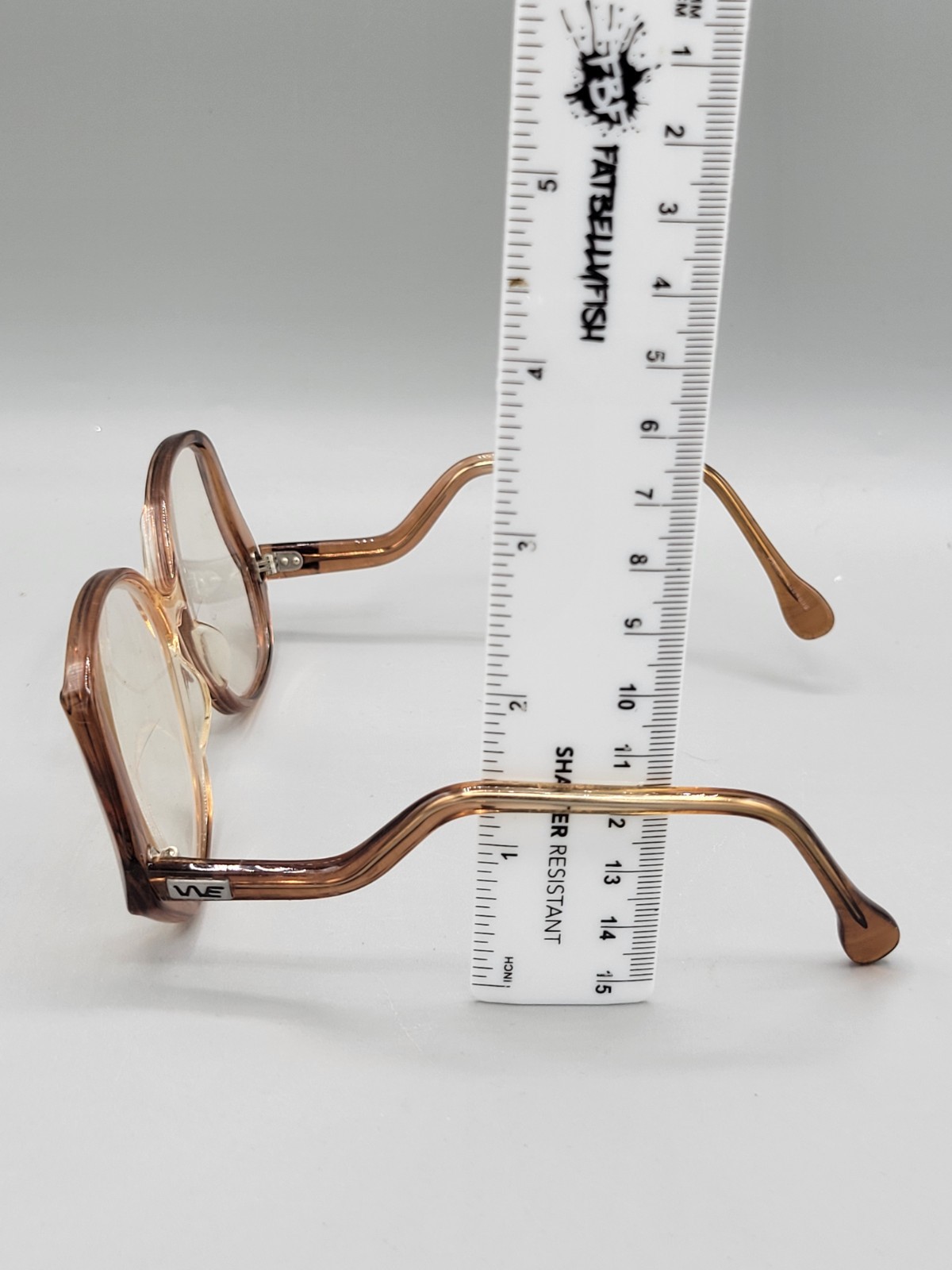 Vintage 70s 80s Oversized Wimbledon June-1 Retro Drop Arm Eyeglass Frames