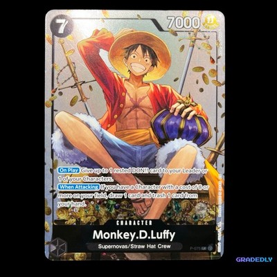 Monkey D. Luffy P-075 Tin Pack Set Vol.2 Promo ( NOT SEALED ) One Piece Card ENG
