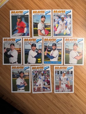 2026 Topps Heritage - Atlanta Braves Team Lot - 10 Cards Ronald Acuna