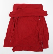 Pullover Pulli Damen UK Größe L schrumpfender violettrot