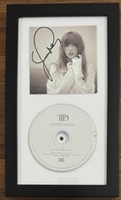 SIGNED FRAMED TAYLOR SWIFT AUTOGRAPH TTPD LONG SIGNATURE PICTURE CD PSA DNA COA