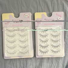 False Eyelashes Natural Effect Reusable Black...