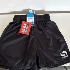 Boys Age 7-8 Years Sondico Black Training Shorts bnwt 