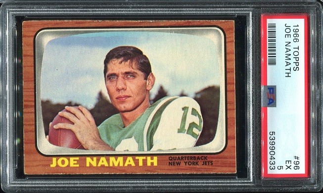 1966 Topps #96 Joe Namath PSA 5 New York Jets HOF University of Alabama