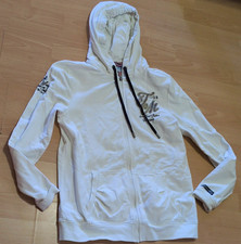 SOCCX Damen Kapuzenjacke Weiß Gr. M, Sticker...