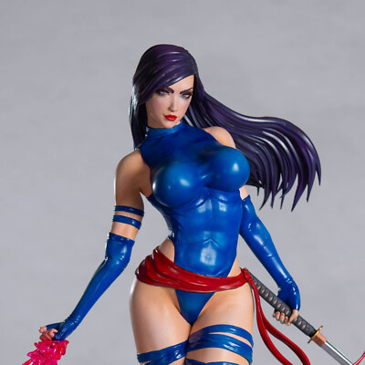 PSYLOCKE, X-MEN, 1/4-1/24, FIGUR, UNBEMALT, 3D-DRUCK, STATUE, ABE3D, MFW