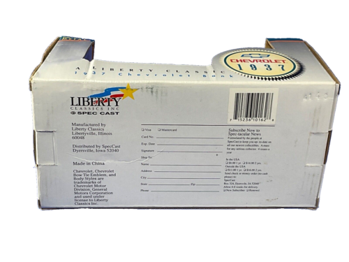 SpecCast Liberty Classics, 1937 Chevrolet 'Fire Chief', Die Cast Coin Bank, NIB - Picture 9 of 9