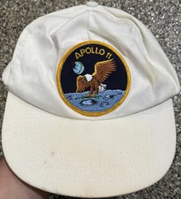 Apollo 11 The Eagle Has Landed Patch White Hat MADE in USA AB Emblems & Cap