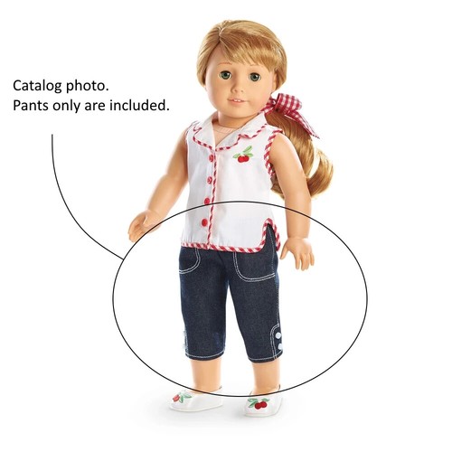 American Girl Maryellen PLAY OUTFIT Pantalones Capri SOLO, COMO NUEVOS, ¡SOLO EXHIBIDOS!