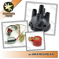 Lucas 23D4 25D4 Points Condenser Top Entry Distributor Cap and Red Rotor Arm 