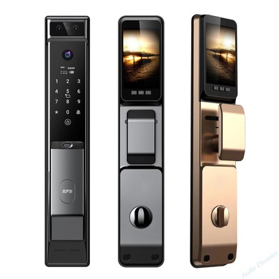 Smart Door Lock Automatic Camera / 3D Face Recognition Security lock Keyless