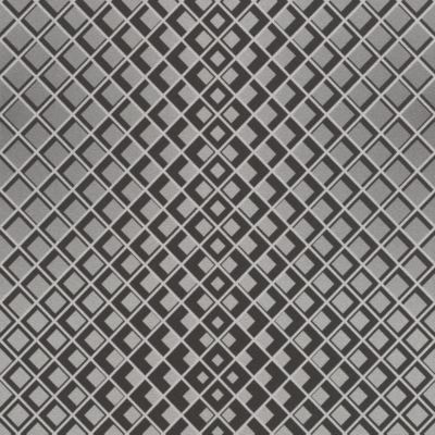 Rasch Square Metallic Silber Schwarz 3D Effekt Vliestapete Struktur