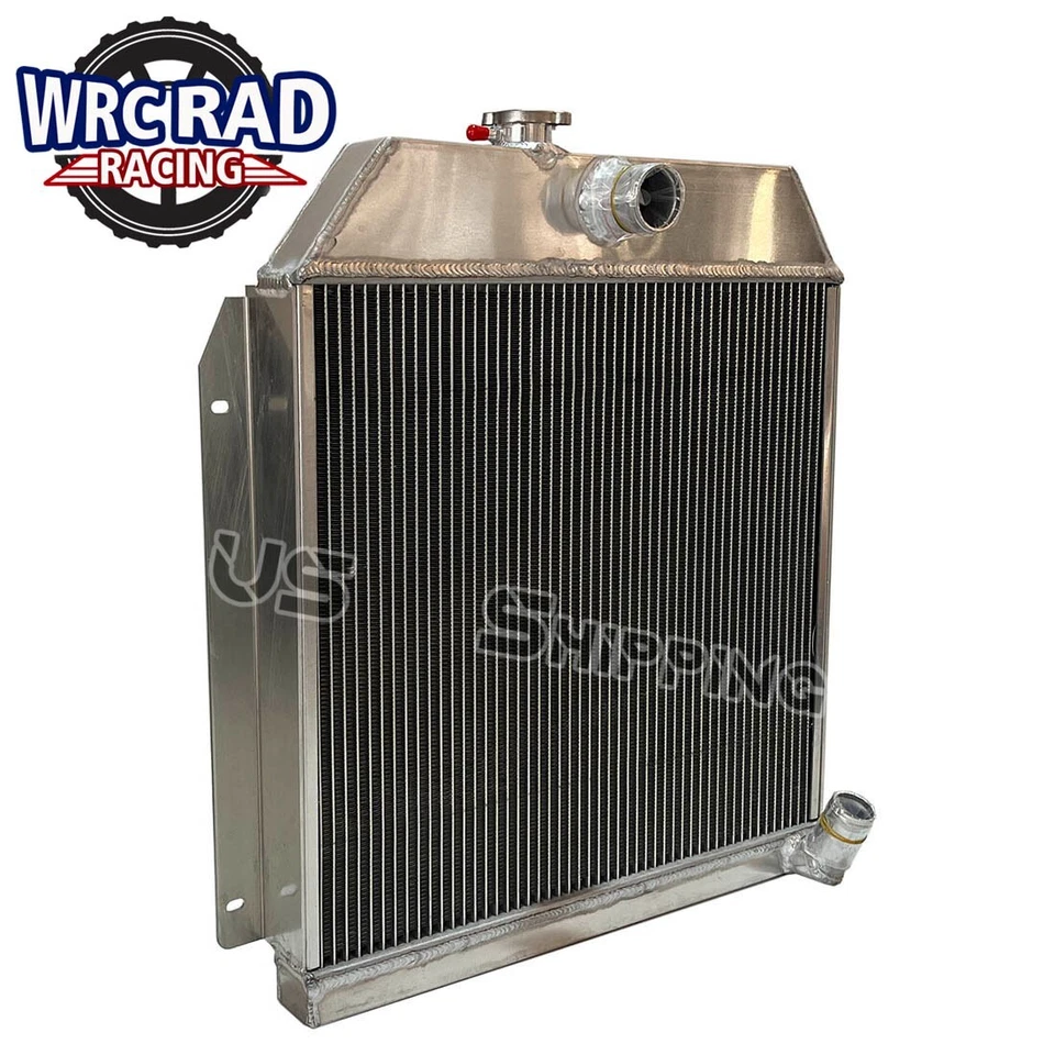 Radiador de aluminio para Plymouth Dodge Chrysler DeSoto WR recto 6 MT 1949-1952 Foto 3 de 4