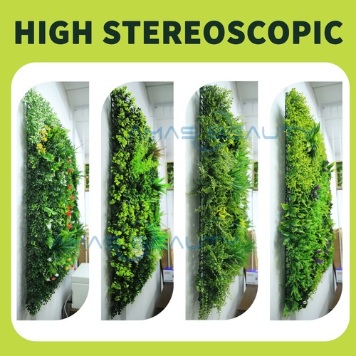 100x100cm Artificial plants Living Wall Hedge Fence Panel In / Outdoor UV Stable - Picture 4 of 13