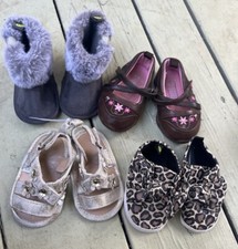 Baby Girl Shoes Size Vary Size 2, 3, 6 Mon 6-9 Months 4 Pairs