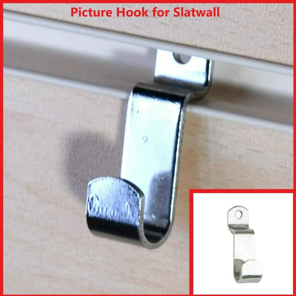 MSF SMALL PICTURE HOOKS FOR SLATWALL SHOP RETAIL SHOP DISPLAY PICTURE HOOK DISPLAY