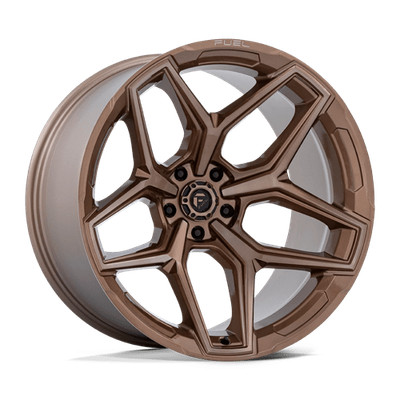 20X10 Fuel 1PC FLUX 5X5.0 -18MM PLATINUM BRONZE