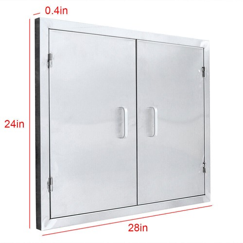 Cassetto porta isola cucina esterna accesso doppia anta acciaio inox barbecue grill - Foto 6 di 14