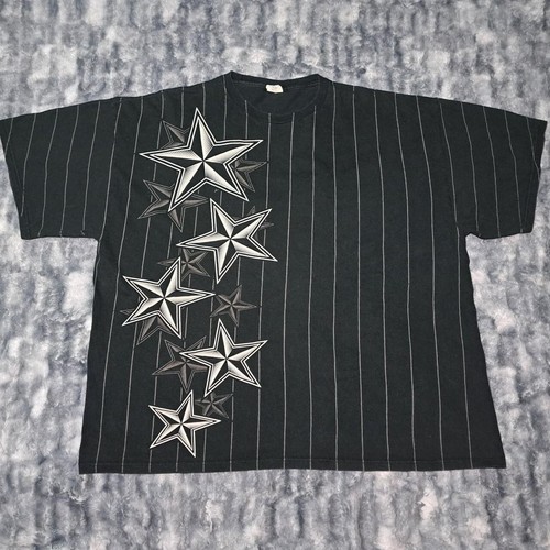 Vintage stripe grunge y2k star shirt