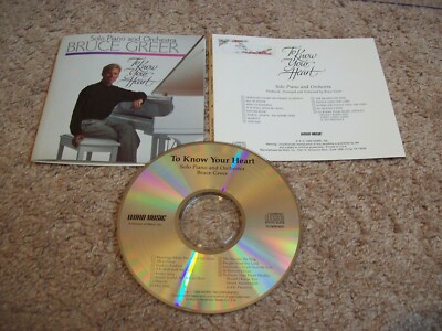 Bruce Greer - To Know Your Heart CD *RARE* 1989 Word Music Piano