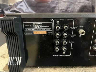 TRIO KA-8300 High Speed DC Stereo Integrated Amplifier | eBay