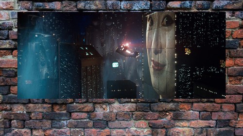 Blade Runner die japanische Frau Werbeszene 1982 48" x 20"h Pano Poster