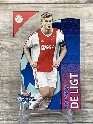 2018-19 Topps Crystal UCL UEFA Matthijs DE LIGT Ajax Rookie Card #96 - RC