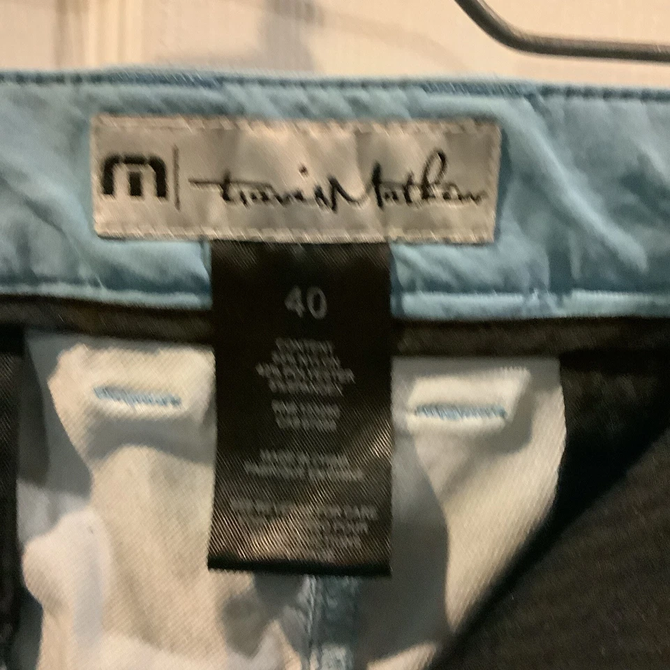 Travis Matthew 高尔夫短裤男式 40 码弹力蓝色 — 第 3/4 张图片