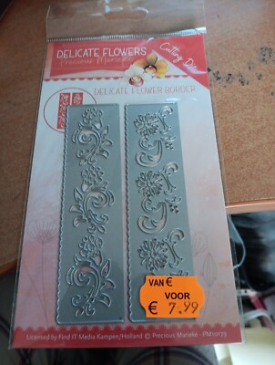 SALE CUTTING DIES FOR SCRAPBOOKING NEW(JJ960) Delucate Flowers 12X3,5 CM