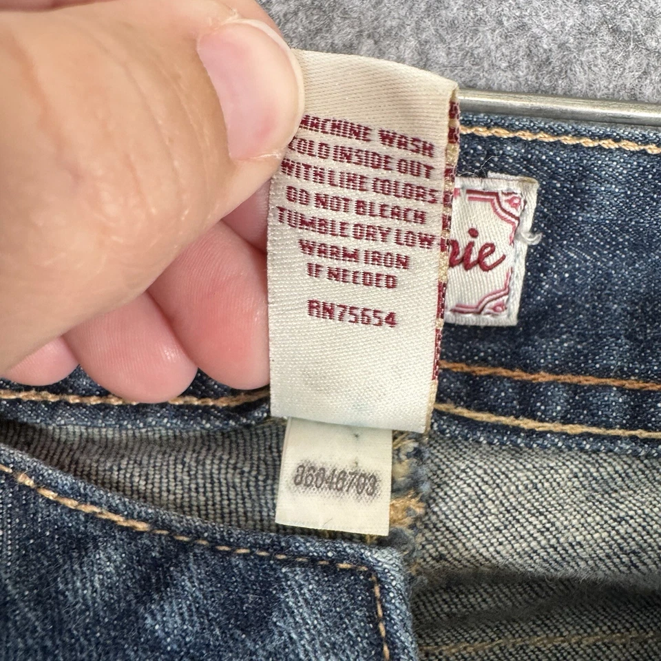 Y2K Abercrombie Fitch Flare Jeans Girls 16 Vtg Sailor Lowrise Womens 2 Hippie - Image 4 of 4