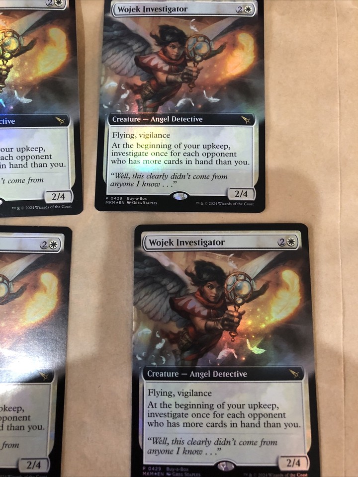 KARLOV MANOR 4 MTG Wojek Investigator Buy A Box PROMO Cards Magic The