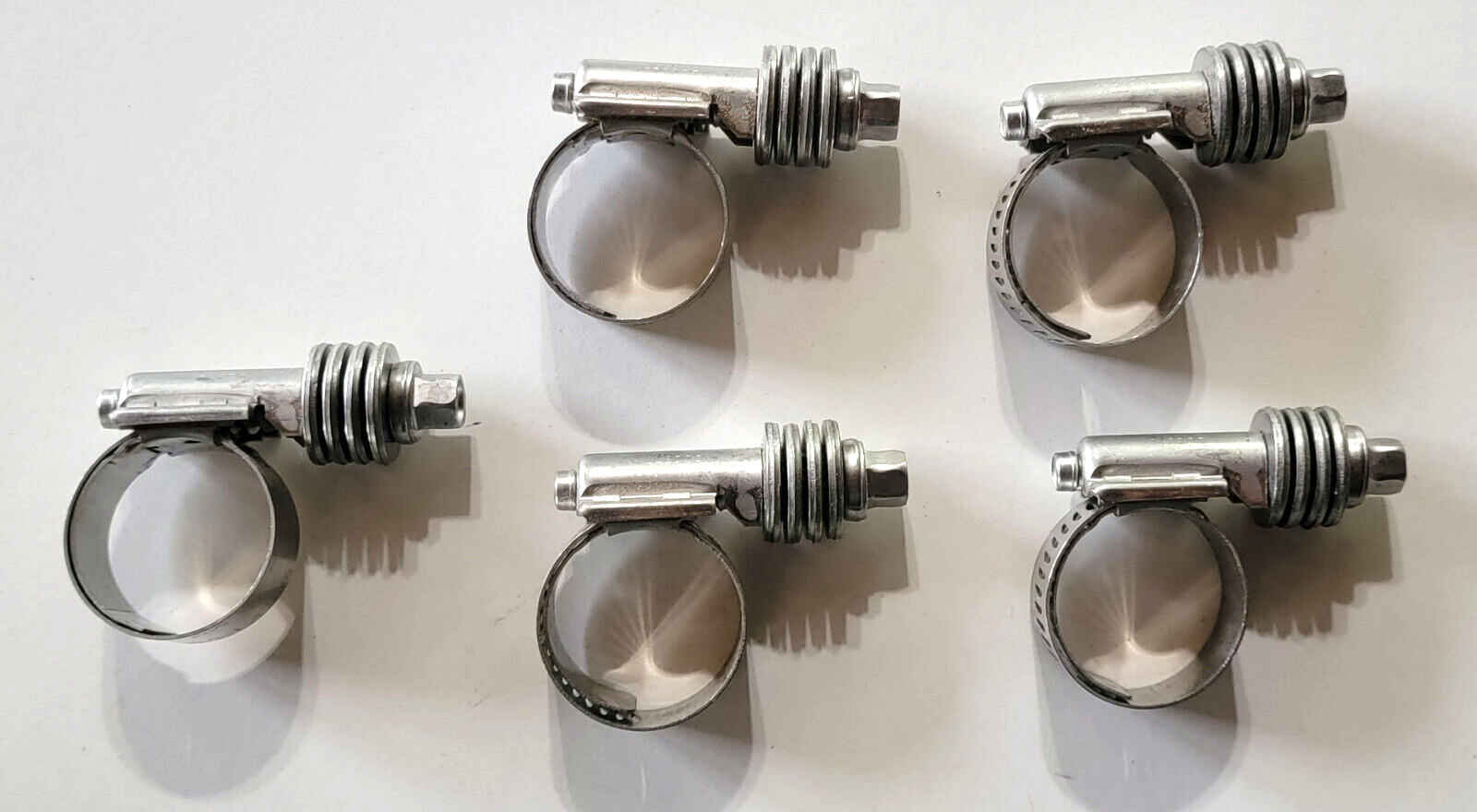 5 Pack Breeze Constant Torque Liner Clamps - 9/16" To 1-1/16" Range, Stainless Steel