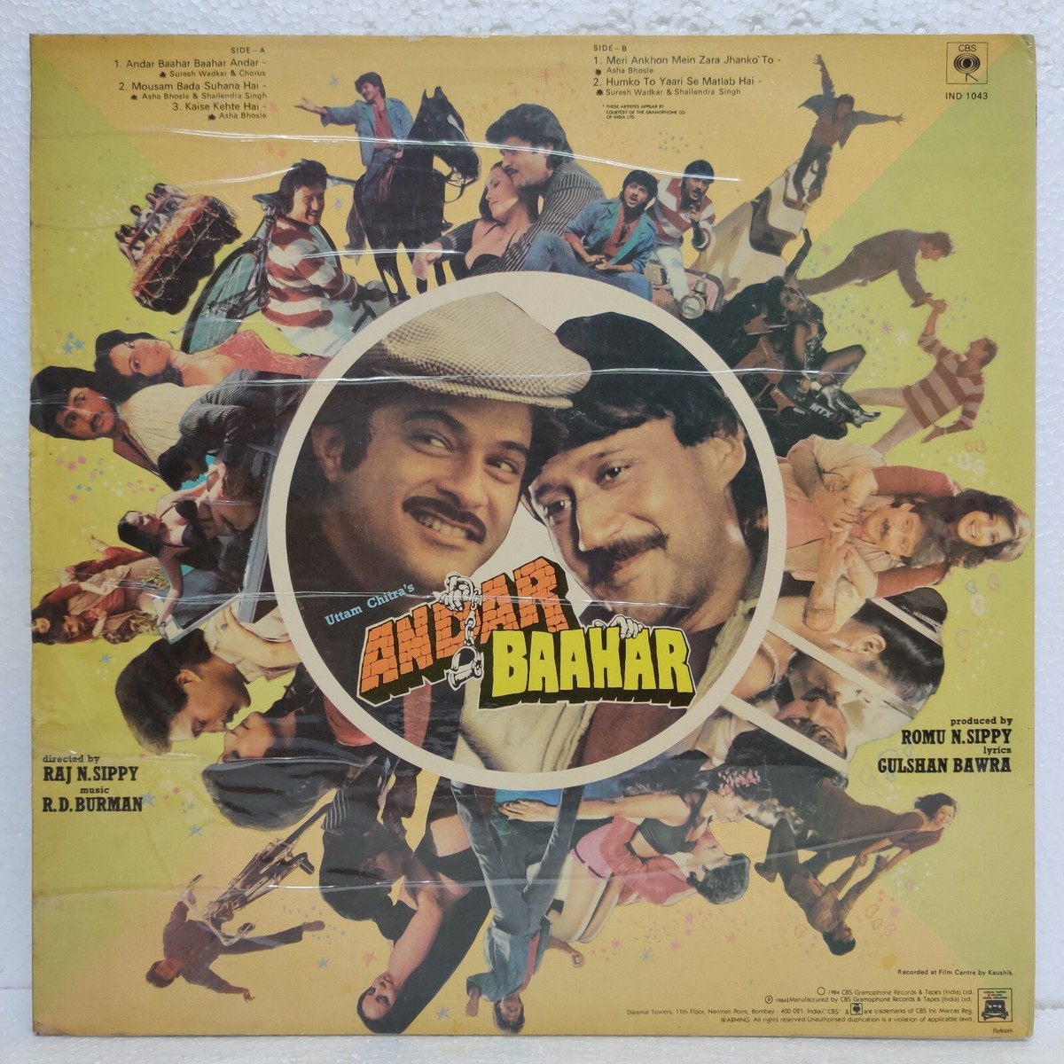 Andar Baahar R D Burman LP Vinyl Record Hindi Bollywood OST Rare