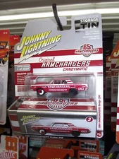 Johnny lightning 1/64 1964 ramchargers dodge 330 red W/ tin NIB