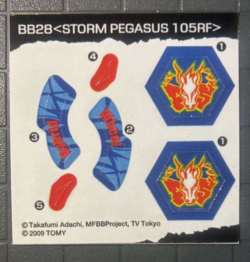 Metal Fight Beyblade Stickers (Beyblade Metal Fusion/Metal Masters